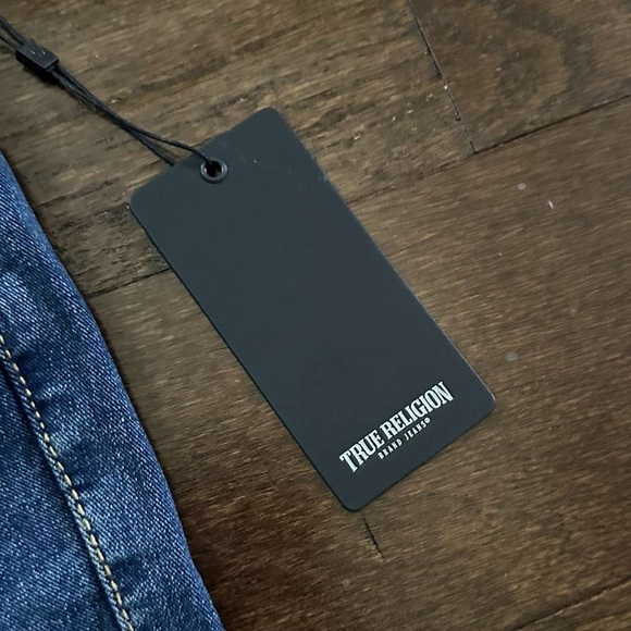 True Religion-Charlie High rise flare jeans, blue- size 27-NWT-retails $159 - Picture 7 of 13